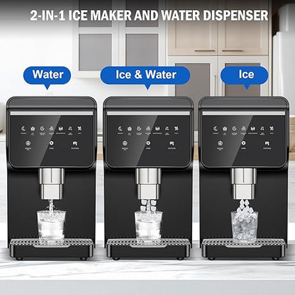 Nugget Ice Maker Countertop 50 LBS/Day, 5 LBS Ice Bin, Water Dispenser - Image 3