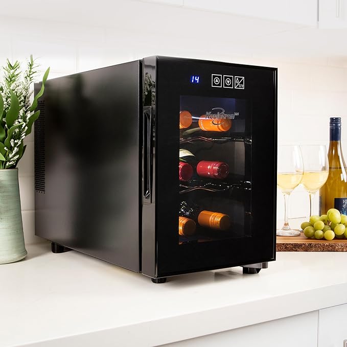 Koolatron 6 Bottle Wine Fridge – Freestanding Wine Cooler - Image 2