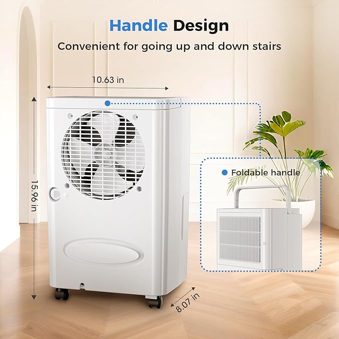 2, 500 Sq Ft Portable Home Dehumidifier - Image 2