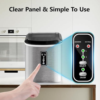 EUHOMY Smart Ice Makers Countertop -26lbs in 24 Hours, 9 Cubes Ready in 8Mins - Image 6