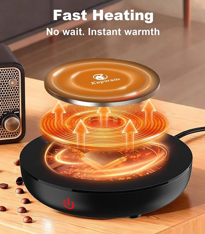 Kepwam Coffee Mug Warmer for Desk, 3-Temp Fast Heating Cup Warmer - Image 2