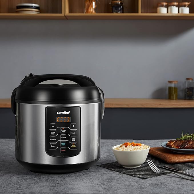 COMFEE' Rice Cooker 10 cup Uncooked/20 cup Cooked, Rice Maker, Steamer and - Image 6