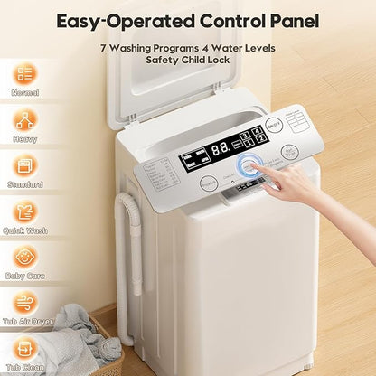 Auertech Portable Washer and Dryer Combo Set, 18 lbs Fully Automatic Washing - Image 2