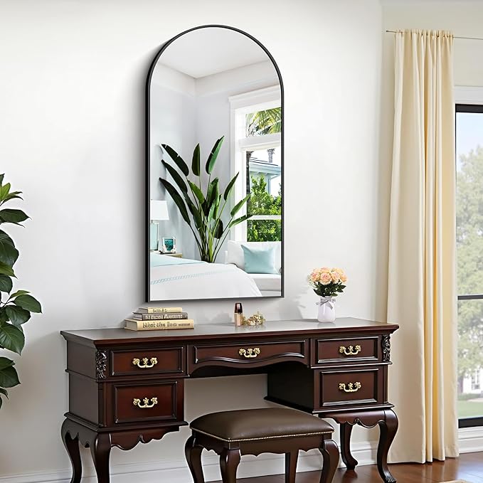 CIRCUMI Arched Wall Mirror, Metal Frame, Large Size - Image 4