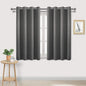 DWCN Dark Grey Curtains 54 Inches Long, Thermal Blackout Drapes by DWCN