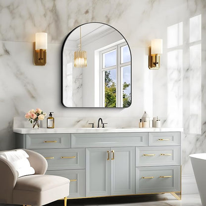 Arched Bathroom Mirror, Wall Mounted Mirror, Living Room, Hanging or Leaning - Image 2
