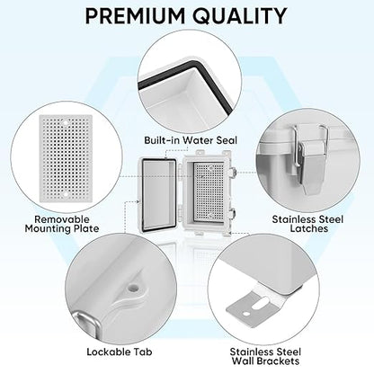 TICONN Waterproof Electrical Junction Box IP67 ABS Plastic Enclosure - Image 5