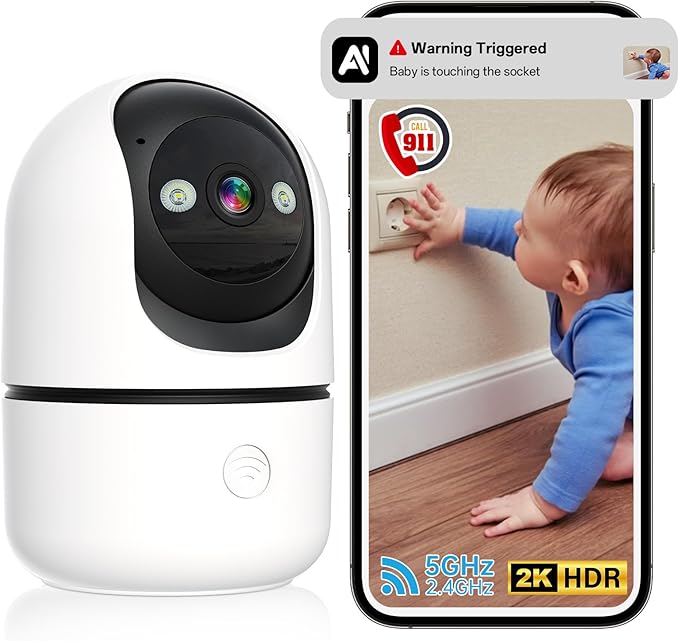Indoor Security Camera - 5G&2.4G WiFi Cameras by STARTWITHGyliziex