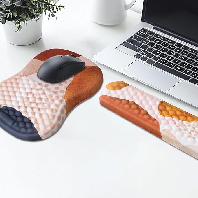 Ergonomic Mouse Pad Wrist Support and Keyboard Wrist Rest, Computer Carpal - Image 2