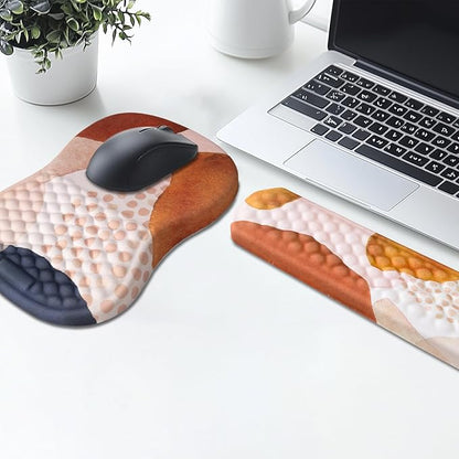 Ergonomic Mouse Pad Wrist Support and Keyboard Wrist Rest, Computer Carpal - Image 2