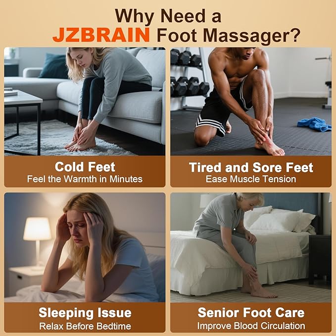 JZBRAIN Shiatsu Foot Massager Machine - Image 8