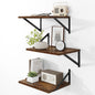 Deep Floating Shelves for Wall, 12 Inch Deep Floating Shelves Set of 3 by Heimlove