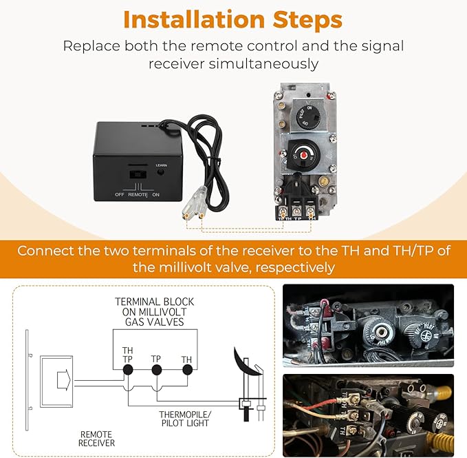 Upgraded Universal Fireplace Remote Control, Fit - Image 4