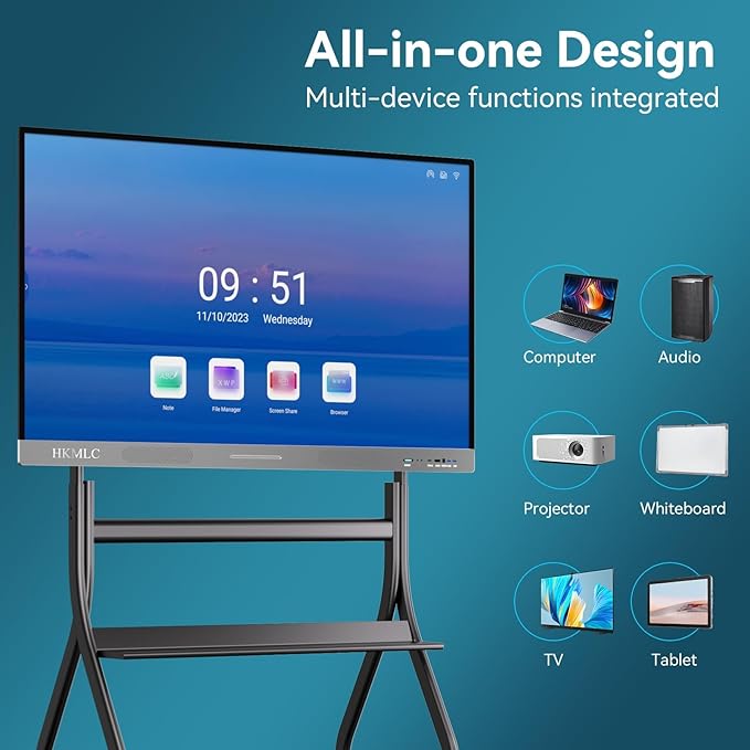 HKMLC Smart Board, Essential 55 Inch All-in-One Interactive Whiteboard - Image 3