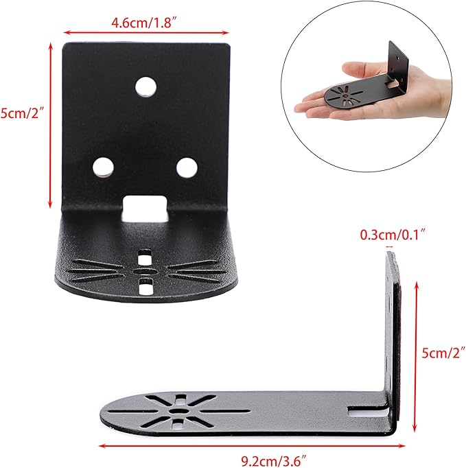 Sumnacon 3PCS Wall Mount Camera Shelf- Metal Small Wall Shelf - Image 3