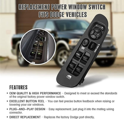 Mango S Master Power Window Switch and Bezel 56049805AB - Image 2