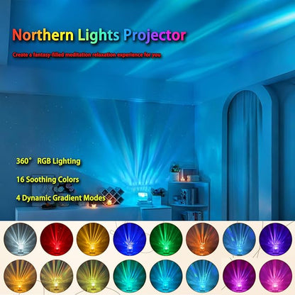 Growalleter Northern Lights Projector, 16 Colors Rechargeable Aurora Light - Image 3