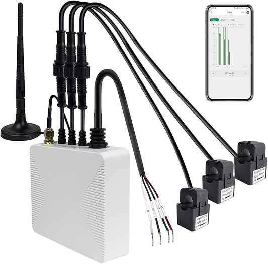 Smart Home Energy Monitor with 3 120A Clamps EdgeAnt, Real-Time Accurate Energy by EdgeAnt