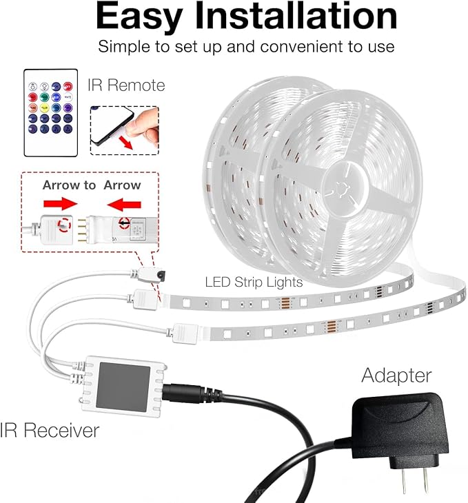 DAYBETTER 100 ft Smart WiFi Led Lights, Led Strip Lights Work - Image 7