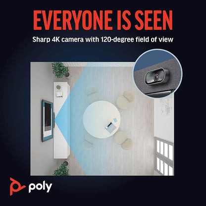 Poly Studio R30 4K Video Conferencing Bar – Camera, & Speaker - Image 3