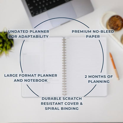 | Durable & Sleek | Undated Daily and Weekly Planner | 8.25" x 11.75" | To Do - Image 4