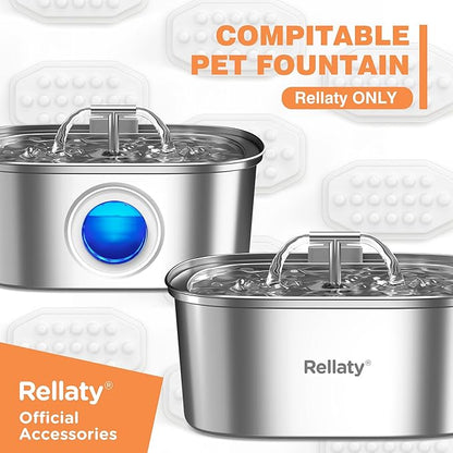 Official Cat Water Fountain Filters Replacement & Pre-Filter Sponges - Image 2