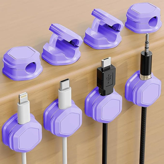 Cord Organizer - Cord Holder for Nightstand - Cable Clips - Cord Holder by TINGHUI