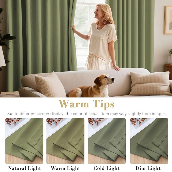 H.VERSAILTEX Window Treatment Blackout Thermal Insulated Room Darkening Solid - Image 5