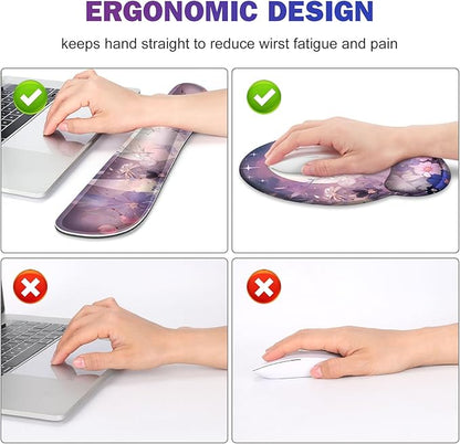 Large Desk Mat, Gaming Mouse Pad, Desk Pad Protector, XXL Mousepad + Keyboard - Image 3