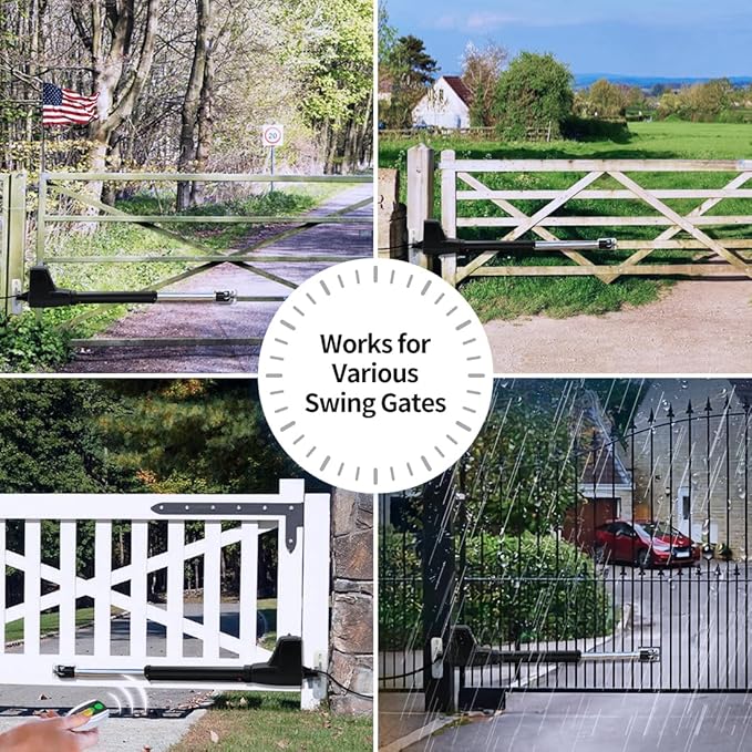 TOPENS AT12131 Single Swing Gate Opener Heavy Duty Automatic Gate Motor - Image 7