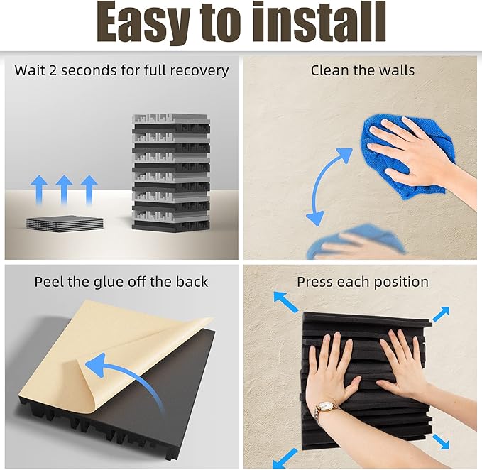18 Pack Sound Proof Foam Panels - Image 6