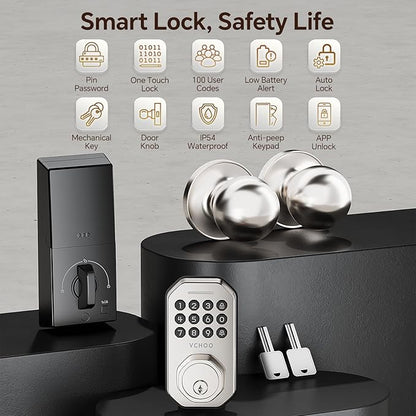 VCHOO Keyless Entry Door Lock Set Smart Locks - Image 2