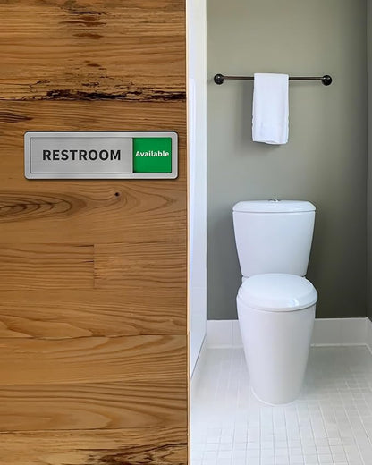 Restroom Sliding Door Signs Do Not Disturb, In Use/Available Slider Sign - Image 7