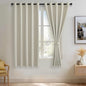 JIUZHEN Ivory Blackout Curtains by JIUZHEN