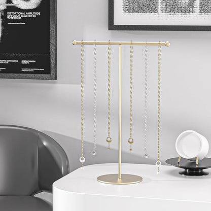 Justsoso Metal T-Bar Necklace Holder Stand, Necklace Hanging Display Stand - Image 5