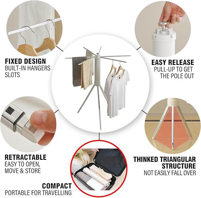 JOOM Clothes Drying Rack Portable Foldable - Image 4