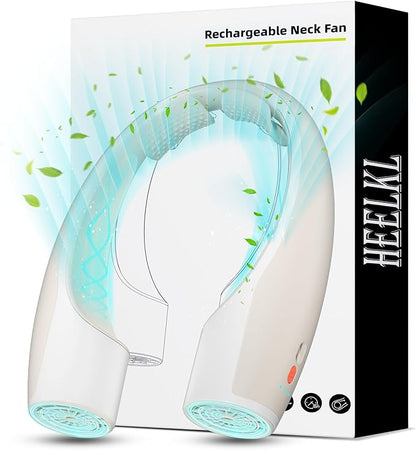 AI Neck Fan, 4 Speeds Adjustable Portable Personal Fan Rechargeable, 4000 mAh by Unknown