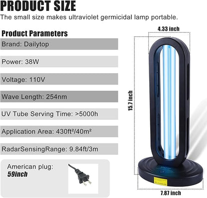 UV Light Sanitizer, Ozone-Free Home Disinfection Device - Image 6