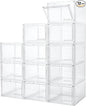 Attelite Upgrade 12pack Shoe Box Storage Containers, Thicken Sturdy Clear by Attelite