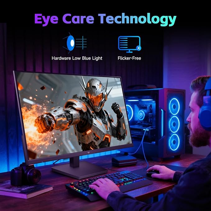KTC 24 Inch Computer Monitor, FHD 144Hz Office Gaming Monitor, Adaptive-Sync - Image 8