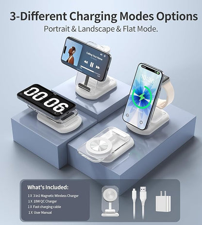 3 in 1 Magnetic Wireless Charging Station - Image 4