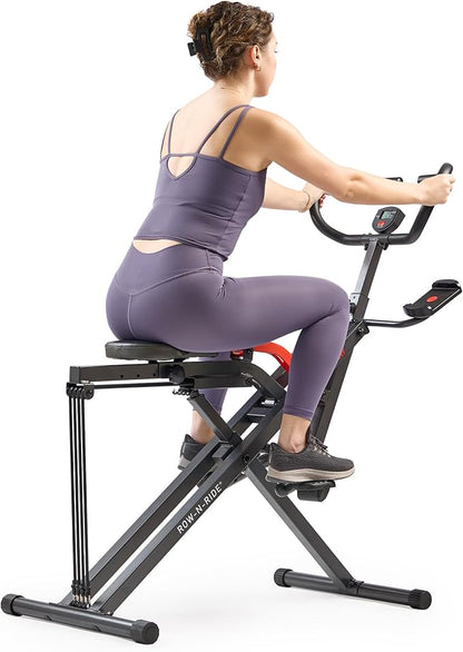 Sunny Health & Fitness Smart Heavy Duty Row-N-Ride, Squat Assist Trainer by SunnyHealthFitness