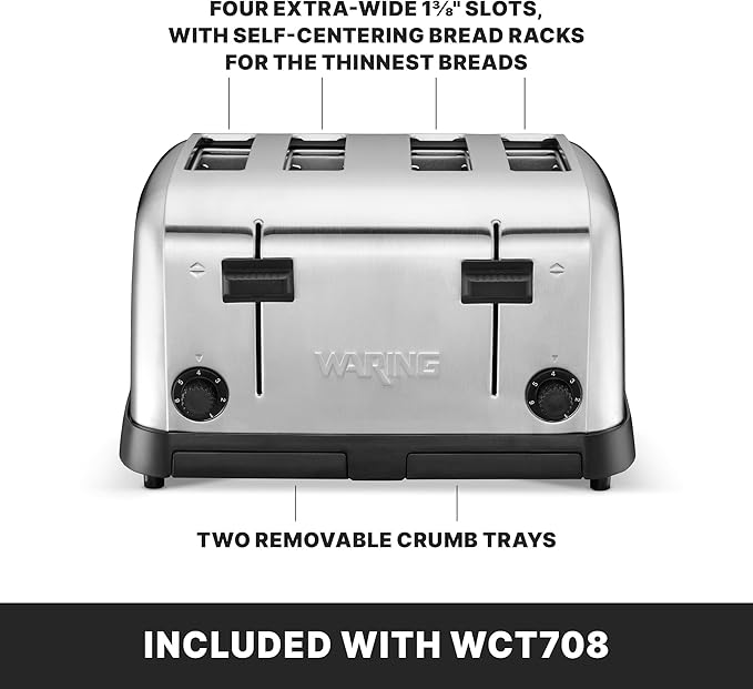 Waring Four-Compartment Pop-Up Toaster - Image 4