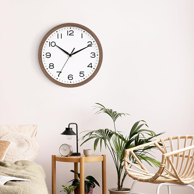 AKCISOT Wall Clock, Modern Small Wall Clocks Battery Operated 8 Inch, Silent - Image 7