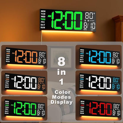 TrophyRak 16" Large Digital Wall Mount Clock, Count Down Timer, Big LED - Image 3