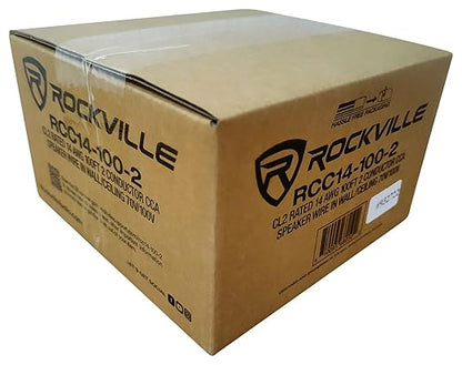 Rockville RCC14-100-2 14 AWG 100ft CCA Speaker Wire, CL2 Rated, in-Wall Ceiling - Image 4