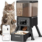 Dual Chamber Automatic Cat Feeder, Smart WiFi Pet Food Dispenser by PalNests