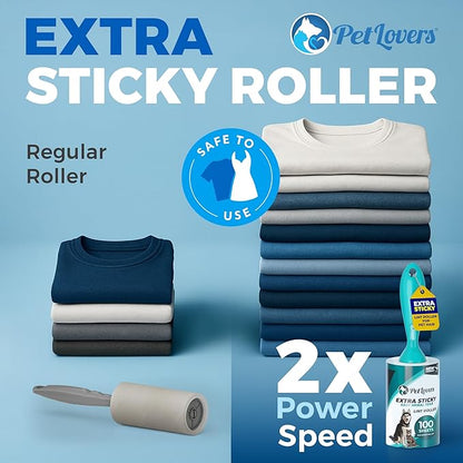 PetLovers Extra Sticky Lint Roller Ultimate Value Set 800 Sheets - Image 3