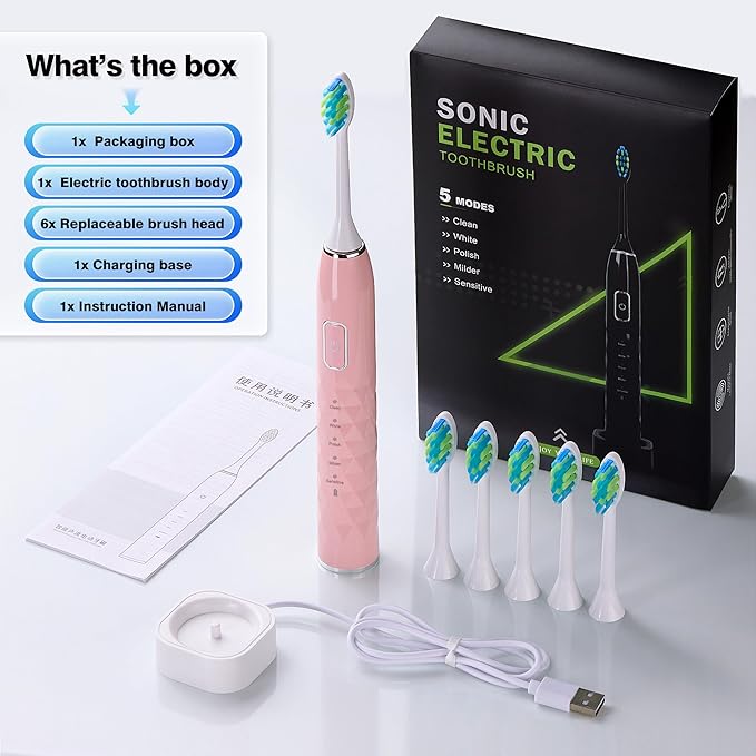 ZUAMEGU Sonic Electric Toothbrush - Image 7