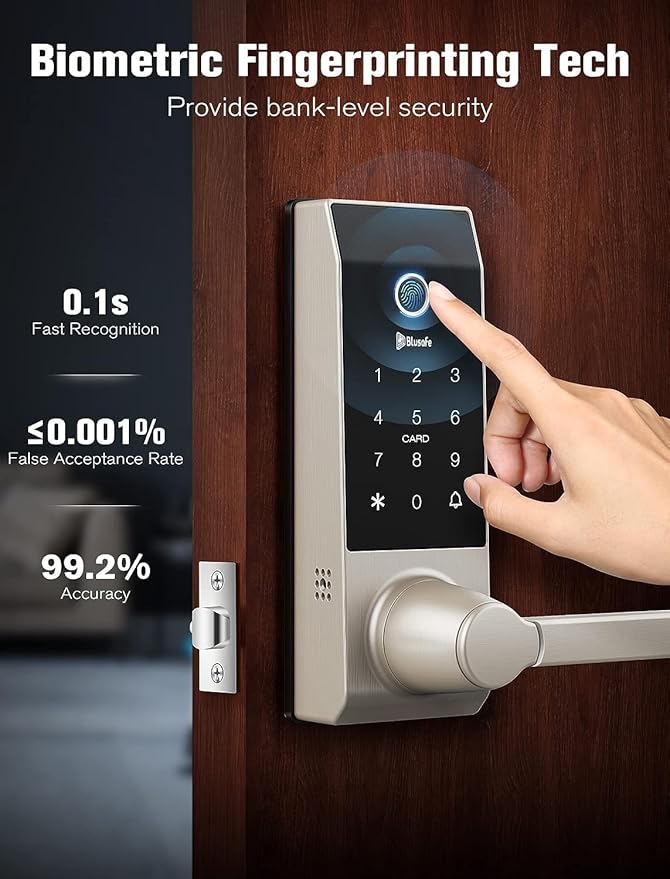 Smart Lock Doorbell Fingerprint Smart Door Lock Deadbolt - Image 5